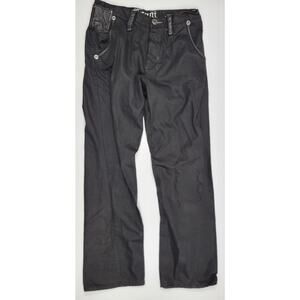 Vintage Cyber Y2K Coogi Wide Leg Mens 34x34 Skate Black Goth Grunge Baggy Jeans‎